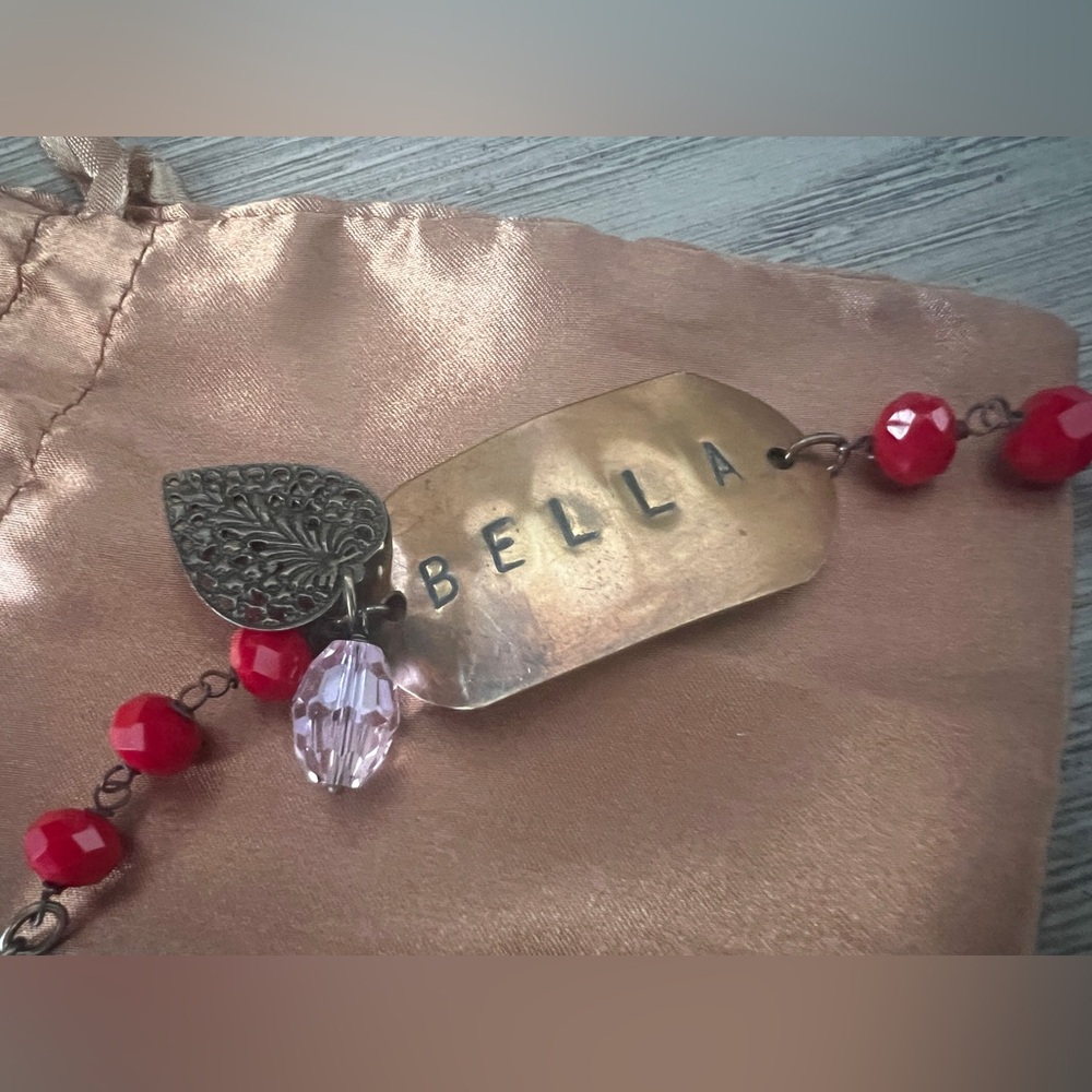 Bella Red Beaded Bracelet